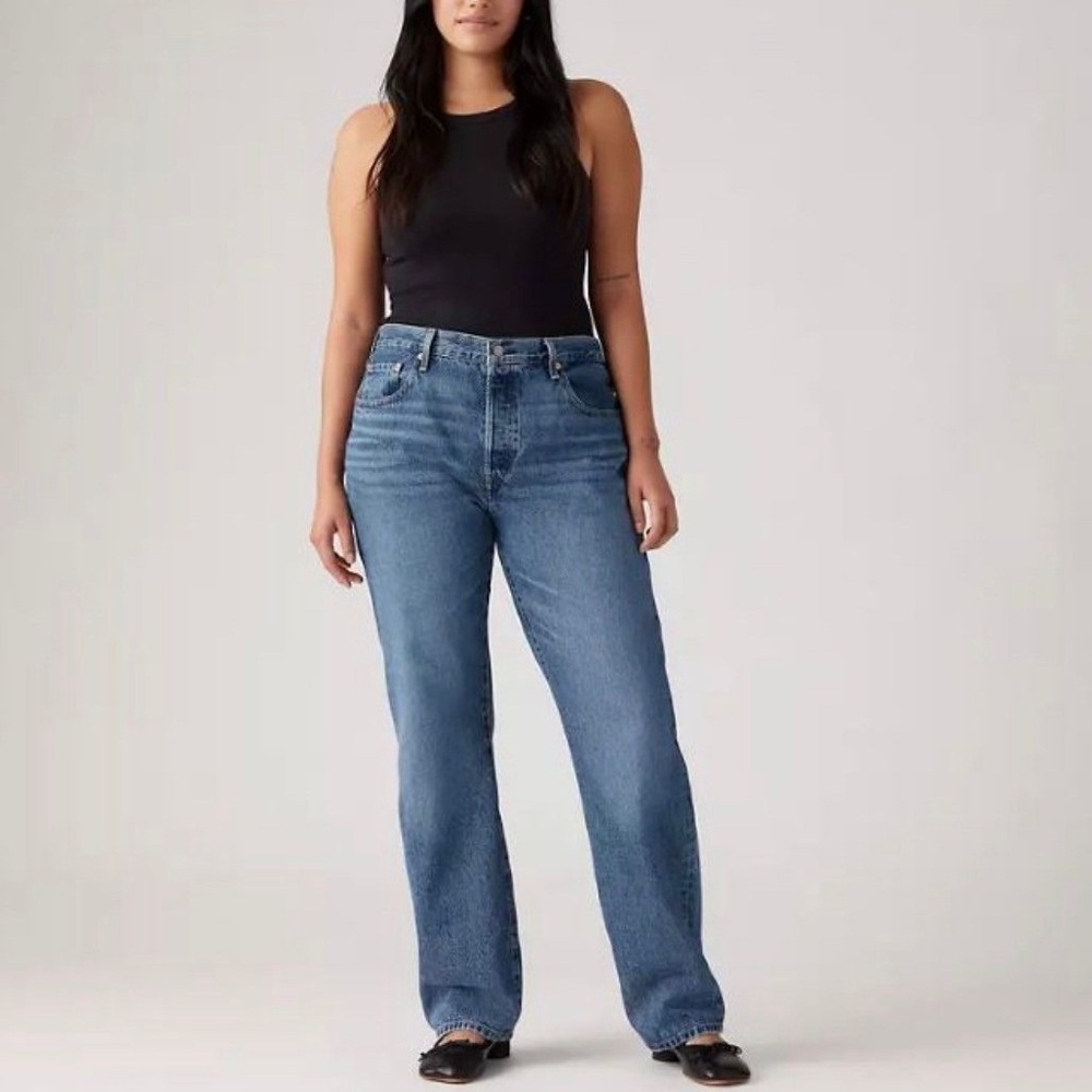 Levi's Premium 501 '90s Jeans W32 L30 Not My News Channel Straight 100% Cotton